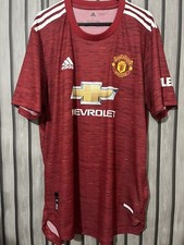 Manchester United Authentic 20-21 Home Shirt Adidas Large GC7957 player version 