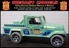 1970's JEEP SCRAMBLER LWB IN GREEN HOT WHEELS 1:64 SCALE DIECAST MODEL 4x4 TRUCK