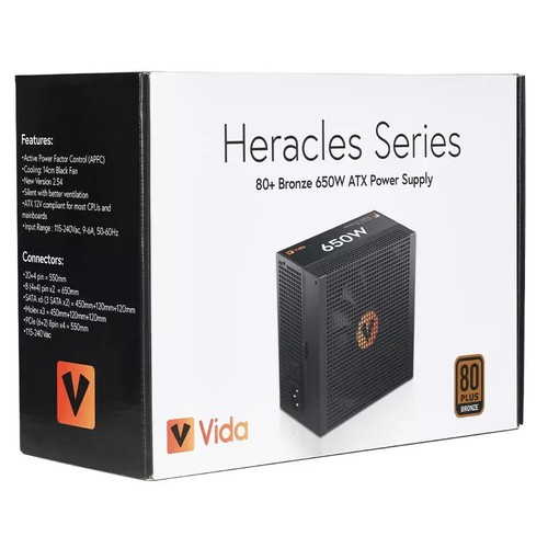Vida 650w psu plus bronze - psu,