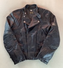 Vintage sylman leather biker - leather,