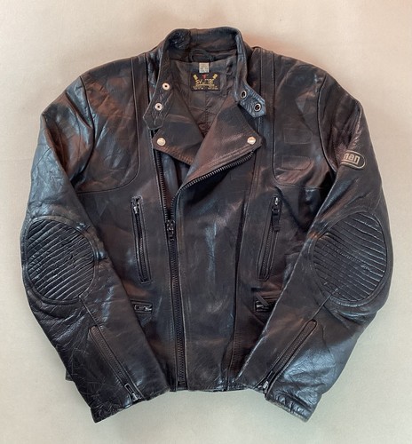 Vintage sylman leather biker - leather,