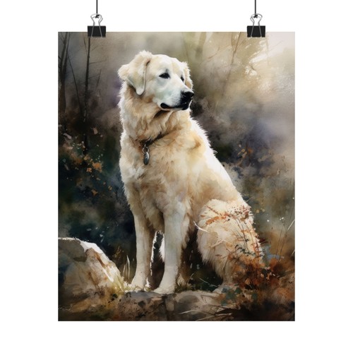 Kuvasz dog art print - art, wall