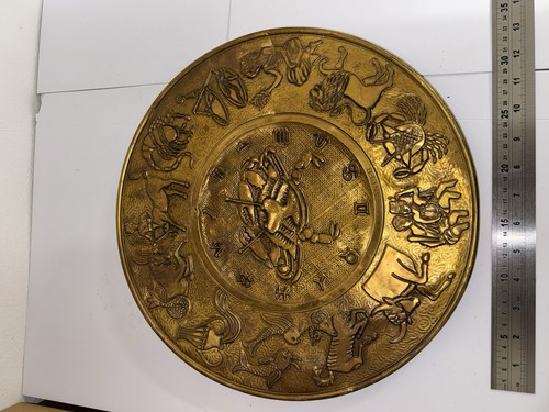 Brass decorative plate - brass, /