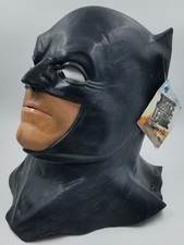 Batman Latex Adult Cowl Mask DC Comics Justice League Rubies II Mask Illusions