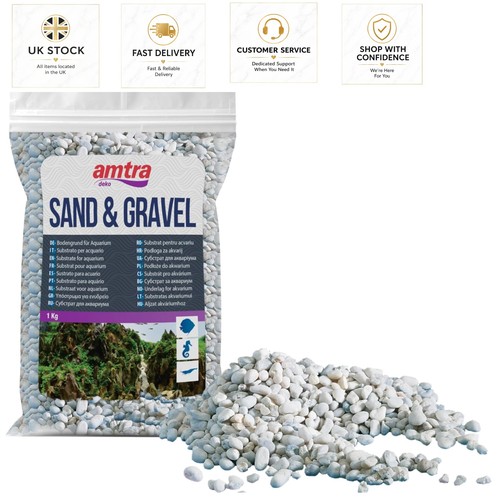 Natural white aquarium gravel - natural,