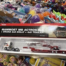 for Mammoet for MB for Actros 6x4+ for Drake 2x8 Dolly + 4x8 trailer 1:50 Model