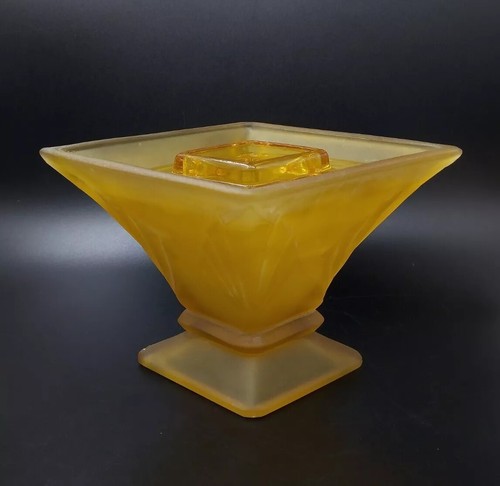 Vintage bagley amber frosted - bagley,