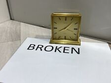 Table Clock 15 jewel lever 8 day looping antimagnetic clock Brass Table Clock