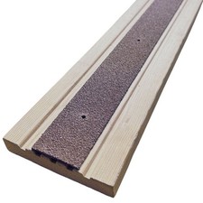 Anti-Slip Decking Strips for Outdoor Steps, Ramps & Stairs – 50mm BROWN