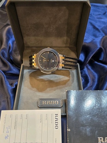 Rado diastar quartz black dial - black,