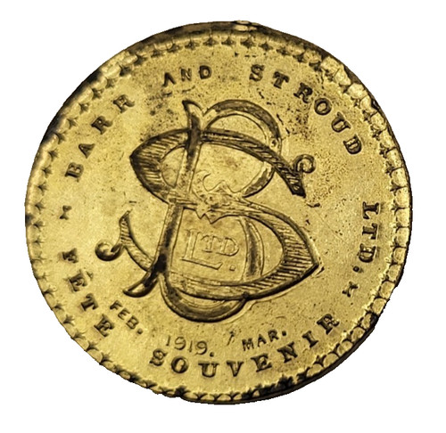 1919 barr stroud fete - 1919, token