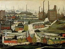 L.S. Lowry’s Ashton Under Lyne 1952 Stunning Hardback Print Never Framed