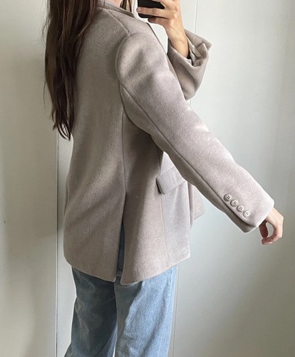Motel boiled wool jacket - boiled, taupe
