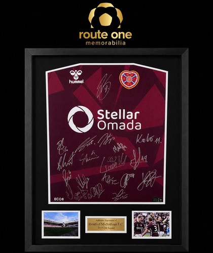 Signed framed heart - signed,