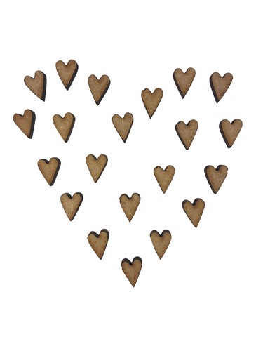 80x tiny skinny heart 1cm - 80x,