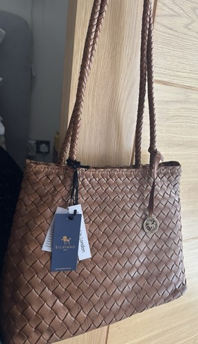 Silviano leather woven - leather,