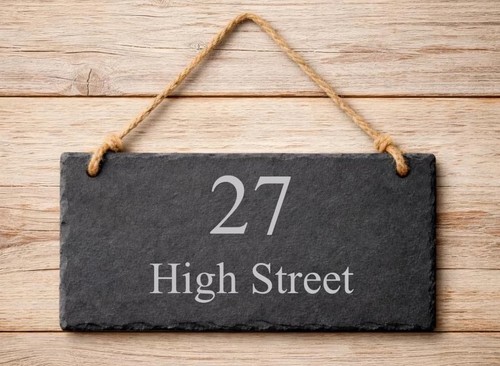 Personalised house number door - personalised,