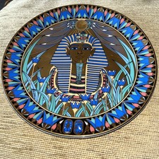 Osiris Porcelain The golden mask of Tutankhamun Collectors plate  22 carat