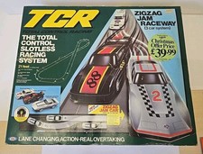 TCR ZIGZAG JAM RACEWAY 3 CAR SYSTEM ELECTRIC MODEL R...