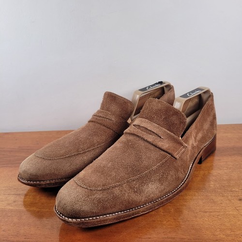 Grenson penny loafers suede - penny, uk
