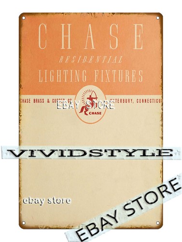 Tin sign 1937 chase - 1937,