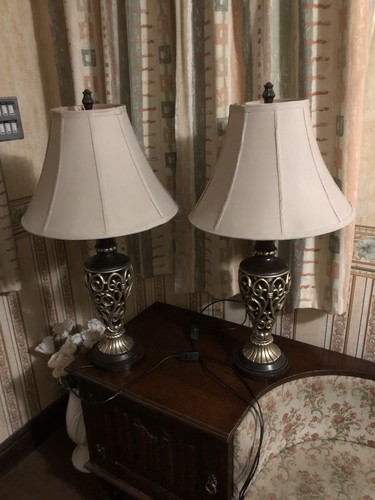 Two decorative table lamps - lamps, and