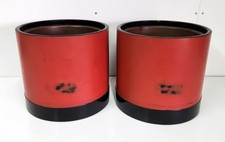 Vintage Japanese Pair Negoro-Nuri Hibachi, Planters, Jardiniere, Copper Lined