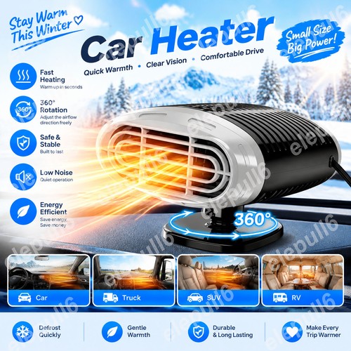 Car fan heater - car, 500w