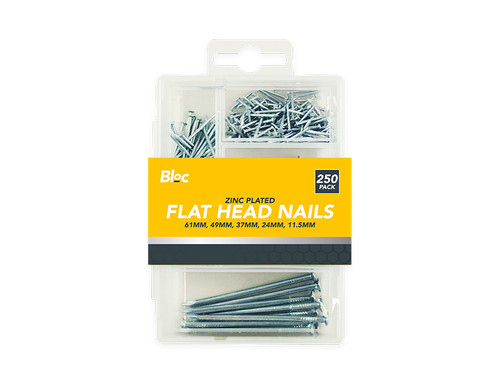 250 pieces flat - flat, nails
