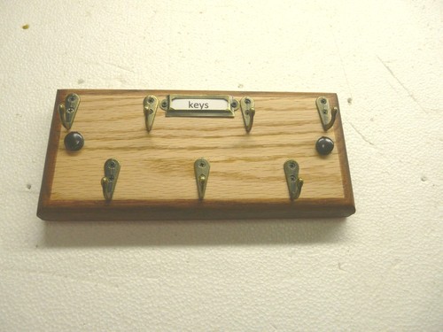 Key holder rack - key, oak