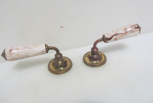 Vintage brass lever door - vintage,