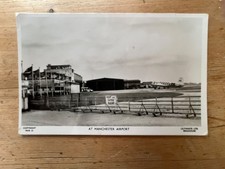 Eagle Airways Vickers Viking at Manchester postcard (old and rare)