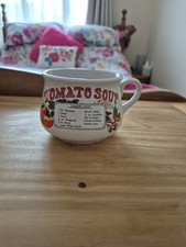 Vintage Retro Recipe Soup Mugs