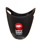 White Rhino Brewing Ice Bucket Plastic Rare Large Black Mencave Pub Restaurant
