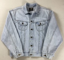 Vintage Lee Rider Denim Trucker Jacket Union-Made Size XL