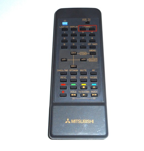 Mitsubishi video vcr remote - mitsubishi,