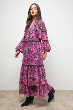 Oasis Floral Maxi Dress Womens Daywear Dresses