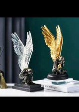 Angel Wings Model Statue Golden Silver Resin Creative Modern Abstract Sculpture