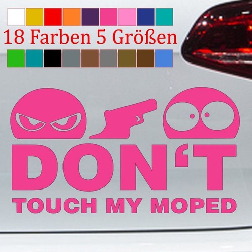Don touch moped decal - don't,