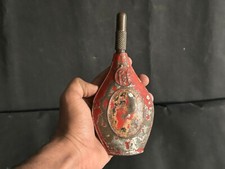 RARE OLD VINTAGE CURTIS'S HARVEVY'S EMPTY LITHO TIN GUN POWDER BOTTLE LONDON