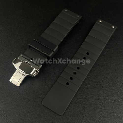 Black silicone rubber watch - rubber,