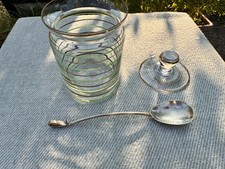 Mid century jam jar with lid