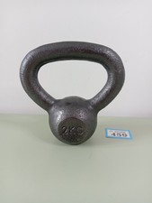 2Kg Kettlebell Cast Iron Door Stop, Paper Weight Garden Decor Gym #459