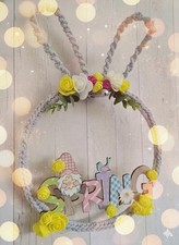Handmade Easter Bunny Wreath -