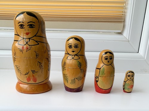Vintage russian wooden - russian, nesting