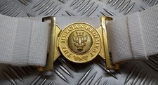 Mercian Regiment Belt White Courlene British Army Parade Pattern Insignia Buckle