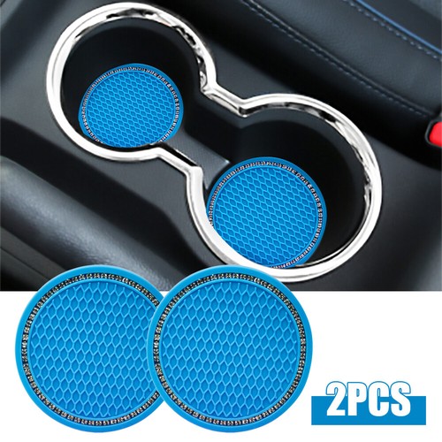 2pcs blue car cup holder - blue,