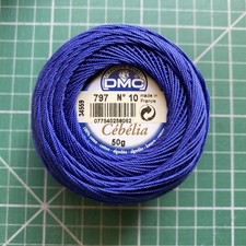 DMC crochet thread blue 797