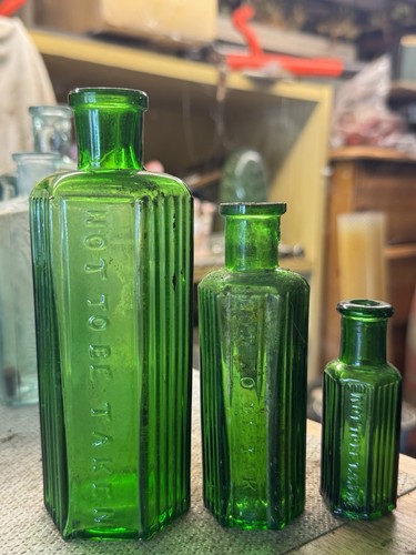 1910 set emerald green - of, x3