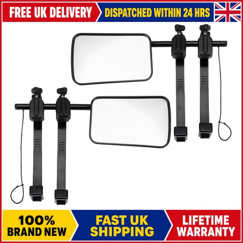 Flat caravan towing mirrors - flat,